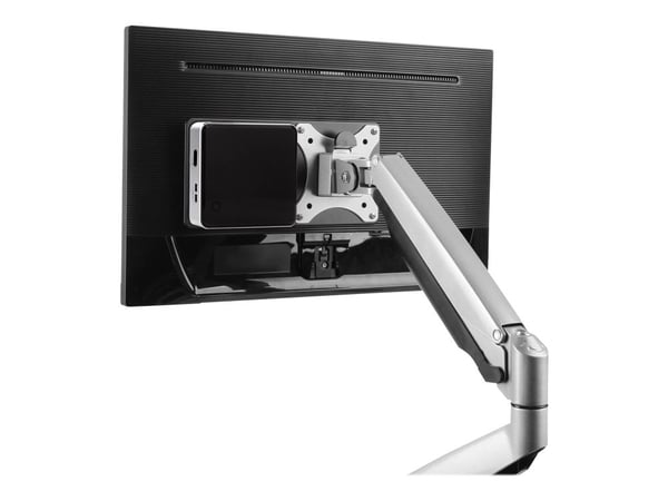 DELTACO Office ARM-0541 - Monteringskomponent (VESA-adapter) - for mini-PC - stål - matt svart - bak flatpanel