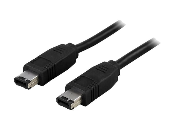 DELTACO - IEEE 1394-kabel - 6 pin FireWire (hann) til 6 pin FireWire (hann) - 2 m