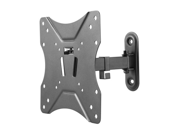 DELTACO Office ARM-0252 - Brakett - full bevegelse - for LCD-skjerm - stål - finteksturert svart - skjermstørrelse: 23"-42" - veggmonterbar