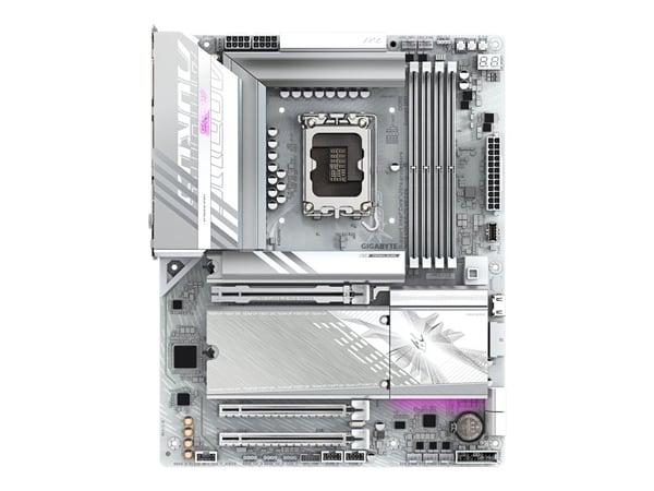 AORUS B860 ELITE WIFI7 ICE - Moderkort - ATX - LGA1851-uttag - B860 Chipuppsättning - USB4, USB-C 3.2 Gen2, USB 3.2 Gen 1, USB 3.2 Gen 2 - Bluetoot...