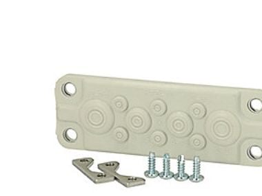FIBOX Kalvolaippasarja FMF 10, 138 x 48 mm, laippakoko1,IP65, 2 x 12-21 mm 2 x 8-15 mm 6 x 5-8 mm
