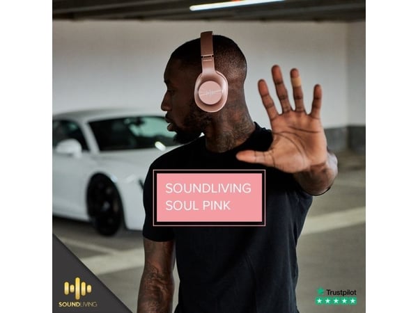 Soundliving Soul hodetelefoner rosa