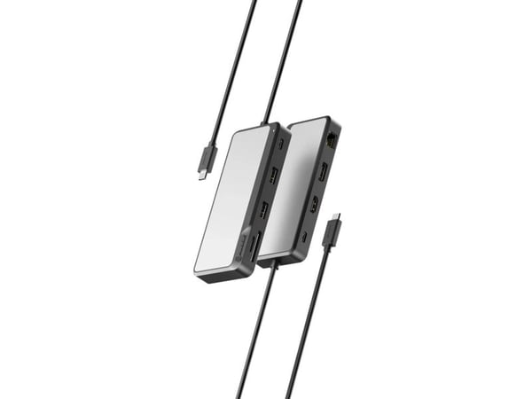 ALOGIC FUPHDDP1, langallinen, USB 3.2 Gen 1 (3.1 Gen 1) Type-C, 100 W, 10 100 1000 Mbit/s, harmaa, MicroSD (TransFlash), MicroSDHC, MicroSDXC, SD, ...