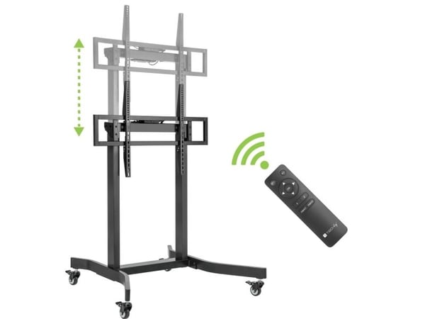 Techly 55&amp;#039;&amp;#039;-100&amp;#039;&amp;#039; mobilstativ, 120 kg, elektrisk justering