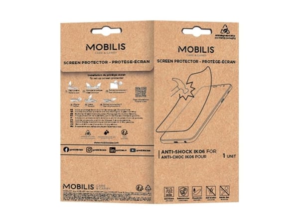 Mobilis - Skjermbeskyttelse for mobiltelefon - brudd- og sjokkbestandig IK06, finish - film - gjennomsiktig - for Samsung Galaxy A36