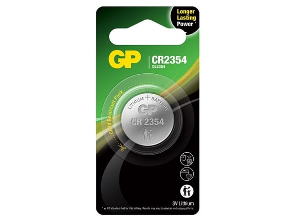 GP Batterier Lithium CR2354, Engångsbatteri, CR2354, litium-mangandioxid (LiMnO2), 3 V, 1 st, 560 mAh