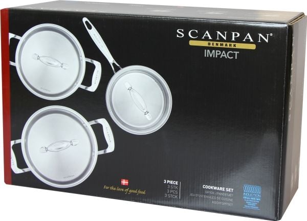 Scanpan grytset 1,8 l - 2,5 l - 3,2 l Impact