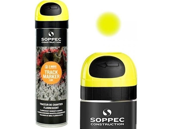 Markeringsfarge SOPPEC Track Marker 500 ml, gul