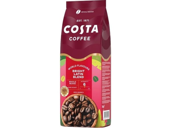 Kaffebønner COSTA COFFEE, Bright, 1 kg