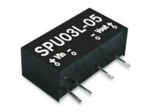 MEAN WELL SPU03M-05, 7,5 mm, 19,6 mm, 10,2 mm, 3 W, 12 V, 600 mA