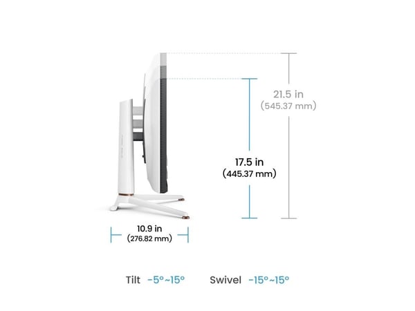 BenQ Mobiuz EX271Q - LED-skjerm - gaming - 27" - 2560 x 1440 QHD @ 180 Hz - IPS - 400 cd/m² - 1000:1 - DisplayHDR 400 - 1 ms - 2xHDMI, DisplayPort,...