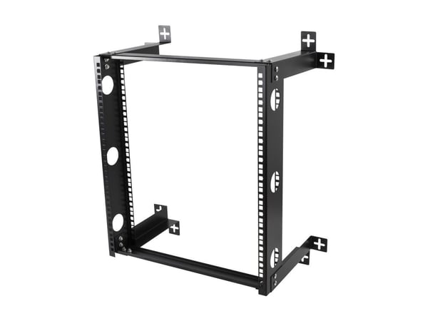 DELTACOIMP 19-DTSR0512 - Rack åpen ramme - veggmonterbar - svart - 12U - 19"