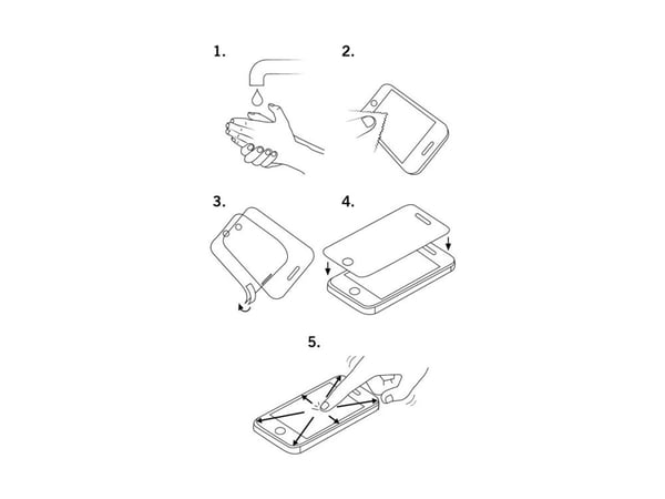 DELTACO SCRN-A70 - Skjermbeskyttelse for mobiltelefon - 2.5D - glass - krystallklar - for Samsung Galaxy A70