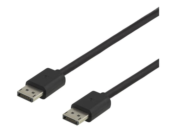 DELTACO 8K DisplayPort-kabel, DP 1.4, 7680x4320 60Hz, 3m, svart DP8K-1030