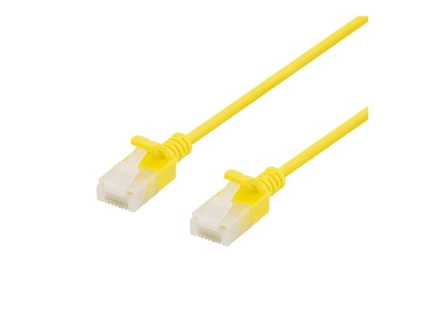 DELTACO - Nettverkskabel - RJ-45 (hann) til RJ-45 (hann) - 3 m - UTP - CAT 6a - halogenfri - gul