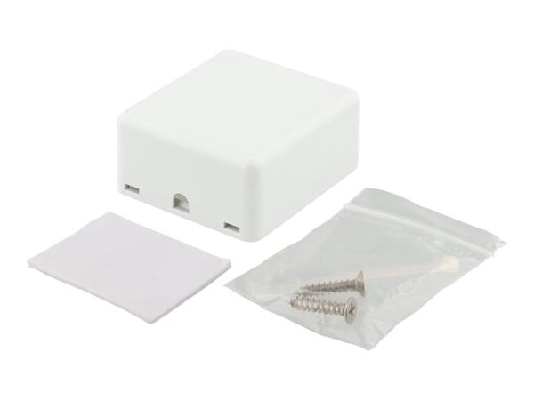 DELTACO VR-223 - Overflatemonteringsboks for nettverk - overflatemonterbar - hvit - 2 porter