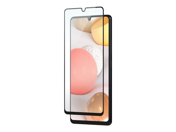 DELTACO - Skjermbeskyttelse for mobiltelefon - 2.5D - glass - rammefarge svart - for Samsung Galaxy A42 5G