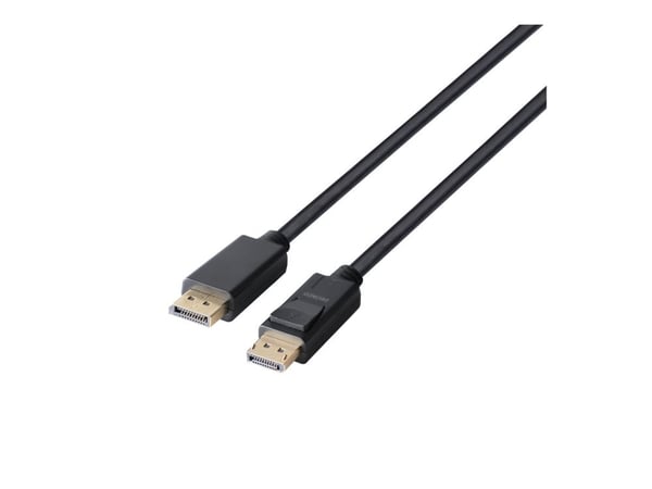 DELTACO - DisplayPort-kabel - DisplayPort (hann) til DisplayPort (hann) - DisplayPort 1.4 - 5 m - halogenfri, 8 K 60 Hz (7680 x 4320) støtte - svart