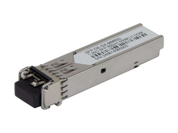 DELTACO - SFP (mini-GBIC) transceivermodul - 1.25GbE - 1000Base-SX - LC Duplex multi-modus - opp til 550 m - 850 nm