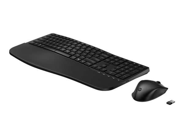 HP 680 Comfort Dual Mode -näppäimistö ja -hiiri - Täysi koko (100 %) - Langaton - RF Wireless + Bluetooth - Musta - Hiiri mukana (8T6L6AA#ABD)