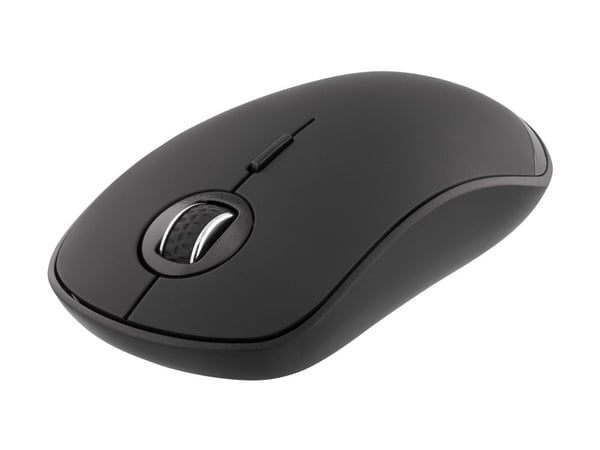 DELTACO MS-900 Silent - Hiiri - 4 painiketta - langaton - Bluetooth 5.0 - musta - läpipainopakkaus (blisteri)