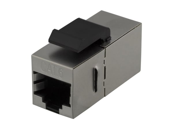 DELTACO MD-126 - Modulinnlegg - CAT 6 - RJ-45 - metall