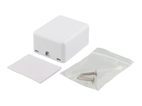 DELTACO VR-222 - Overflatemonteringsboks for nettverk - hvit - 1 port