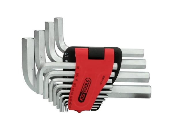 KS Tools 151.4600, 14 stykker, Stål, Kromfarget, DIN ISO 2936, 3,09 kg