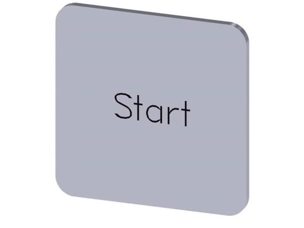 Siemens 3SU1900-0AF81-0DT03SU19000AF810DT0 Bezeichnungs-schild, Silver, 22 mm, 1 g, 22 mm, 22 mm, 1 mm