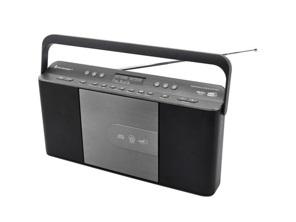 Soundmaster RCD1870SW, Bærbar, Analog og digital, DAB+, FM, 2 W, 3,5 mm, Svart, Grå