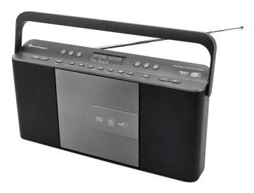 Soundmaster RCD1870SW, Bærbar, Analog og digital, DAB+, FM, 2 W, 3,5 mm, Svart, Grå