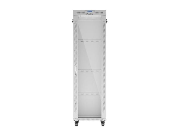 19" 42U 600X800 GRÅ LANBERG GLASDÖRR (FLAT PACK) V2