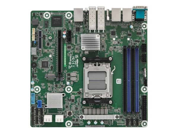 ASRock Rack B650D4U3-2L2Q/BCM - Hovedkort - micro ATX - Socket AM5 - AMD B650E Chipset - USB 3.2 Gen 1 - 2 x 25 Gigabit LAN, 2 x Gigabit LAN - innb...