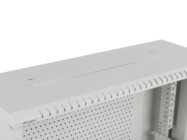 Lanberg WAF1 Series - Rack skap - 540 x 200, low profile, assembled - veggmonterbar - grå, RAL 7035 - 4U - 19"
