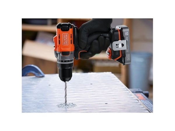 Black & Decker BCD382XN-XJ, Boremaskin med pistolgrep, Oransje, 1,3 cm, 45 Nm, Batteri, 18 V - SOLO