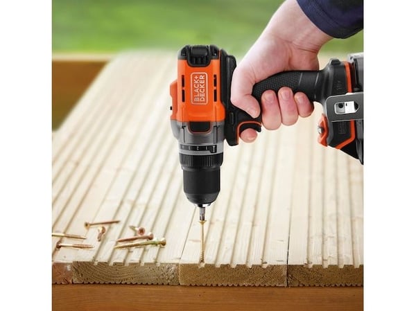 Black & Decker BCD382XN-XJ, Boremaskin med pistolgrep, Oransje, 1,3 cm, 45 Nm, Batteri, 18 V - SOLO