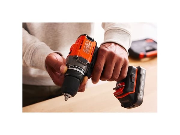 Black & Decker BCD382XN-XJ, Boremaskin med pistolgrep, Oransje, 1,3 cm, 45 Nm, Batteri, 18 V - SOLO