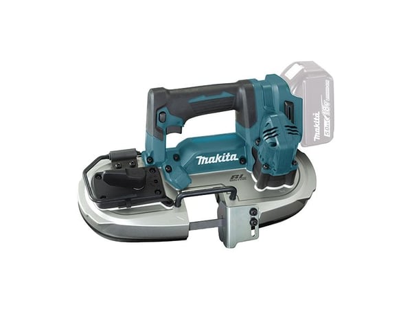 Makita vannesaha 18V - DPB184Z, integroitu LED-lamppu, akulla ja laturilla
