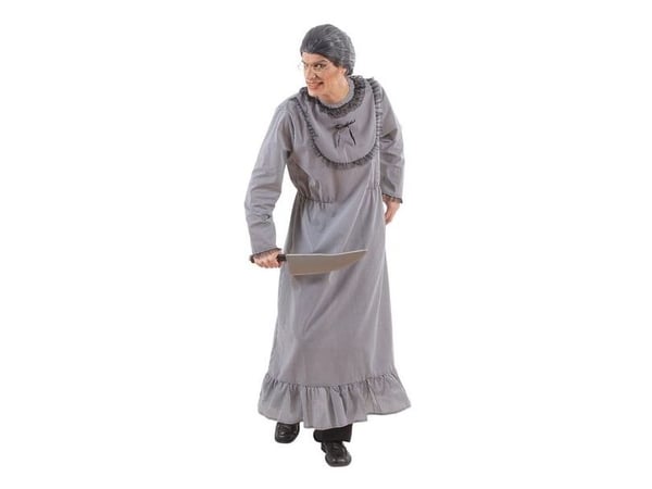 Psycho Granny-maskeradkostym