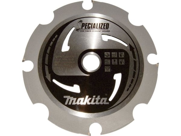 Makita Specialized - Sirkelformet sagblad - for fiber cement boards - 165 mm - 4 tenner
