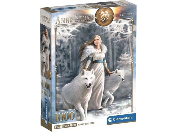 Clementoni puslespill Compact Anne Stokes Collection - Winter Guardians 1000 brikker (39957)
