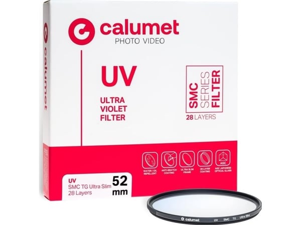 Calumet Filtr UV SMC TG 52 mm Ultra Slim 28 Lag