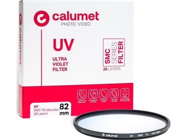 Calumet Filtr UV SMC TG 82 mm Ultra Slim 28 Lag