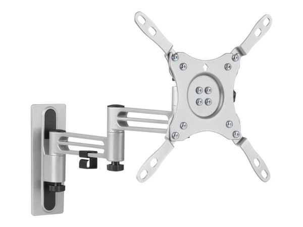 DELTACO Office ARM-0267 - Monteringssett (veggmontering, VESA-plate) - for flatpanel - låsbar - svart - skjermstørrelse: 13"-43" - RV