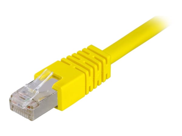 DELTACO - Koblingskabel - RJ-45 (hann) til RJ-45 (hann) - 3 m - FTP - CAT 6 - gul