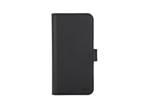 DELTACO - Lommebok for mobiltelefon - 2-i-1, magnetisk - MagSafe-samsvar - veganlær, PU-skinn (termoplastisk polyuretan + polykarbonat) - svart - f...