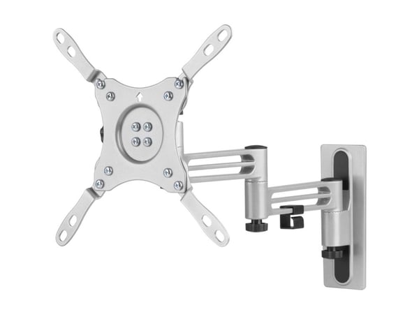 DELTACO Office ARM-0267 - Monteringssett (veggmontering, VESA-plate) - for flatpanel - låsbar - svart - skjermstørrelse: 13"-43" - RV