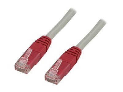 DELTACO - Krysskabel - RJ-45 (hann) til RJ-45 (hann) - 2 m - UTP - CAT 6 - flertrådet - grå