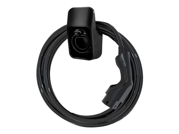 DELTACO e-Charge-kaapelinpidike latauskaapelille - Tyyppi 2 - Musta