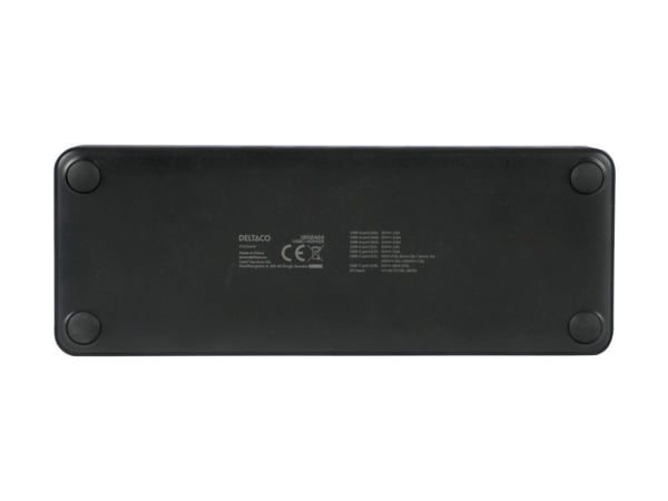 15-i-1 USB-C-dokkingstasjon DELTACO, støtter 3 skjermer, 2x HDMI, DP, USB-C, USB-A, RJ45, SD / USBC-HDMI29 / 1902424